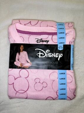 Disney Pink Mickey Mouse Women's Pajama Sleep Set